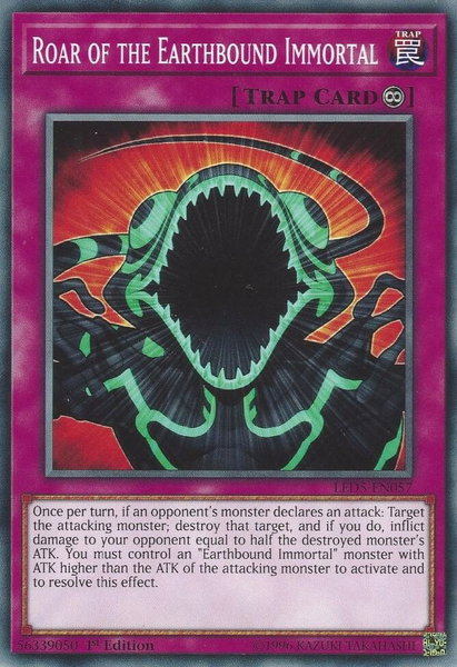 Roar of the Earthbound Immortal trading card from Legendary Duelists: Immortal Destiny Roar of the Earthbound Immortal - Legendary Duelists: Immortal Destiny YuGiOh trading card