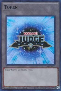 Official Judge Token: TKN4-EN032 - Judge Promotional Cards (JPRC) #TKN4-EN032 - Super Rare YuGiOh Trading Card