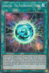 Sabatiel - The Philosopher's Stone - Advent Calendar 2019 (AC19) #AC19-EN006 - Super Rare YuGiOh Trading Card