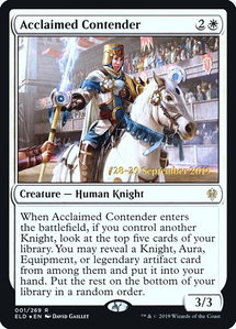 Acclaimed Contender - Prerelease Cards (PRE) #1s - Rare Magic: The Gathering Trading Card