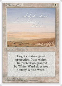 White Ward - Fourth Edition (4ED) #57 - Uncommon Magic: The Gathering Trading Card