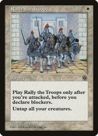 Rally the Troops - Portal Second Age (P02) #19 - Uncommon Magic: The Gathering Trading Card