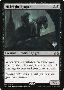 Midnight Reaper - Promo Pack: Throne of Eldraine (PPELD) #77p - Rare Magic: The Gathering Trading Card