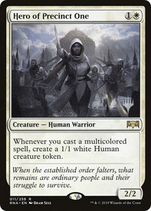 Hero of Precinct One - Promo Pack: Throne of Eldraine (PPELD) #11p - Rare Magic: The Gathering Trading Card