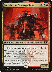 Judith, the Scourge Diva - Promo Pack: Throne of Eldraine (PPELD) #185p - Rare Magic: The Gathering Trading Card