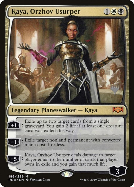 Kaya, Orzhov Usurper - Promo Pack: Throne of Eldraine Magic: The Gathering trading card