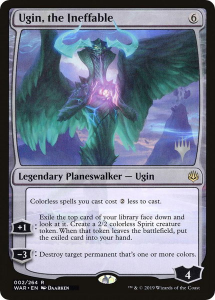 Ugin, the Ineffable trading card from Promo Pack: Throne of Eldraine Ugin, the Ineffable - Promo Pack: Throne of Eldraine Magic: The Gathering trading card