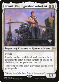 Tomik, Distinguished Advokist - Promo Pack: Throne of Eldraine (PPELD) #34p - Rare Magic: The Gathering Trading Card