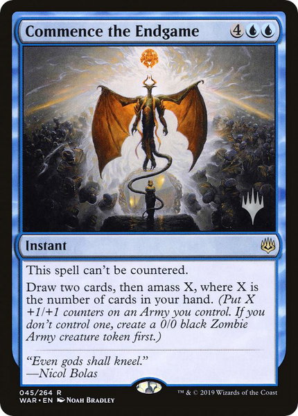Commence the Endgame trading card from Promo Pack: Throne of Eldraine Commence the Endgame - Promo Pack: Throne of Eldraine Magic: The Gathering trading card