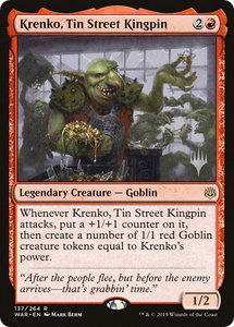 Krenko, Tin Street Kingpin - Promo Pack: Throne of Eldraine (PPELD) #137p - Rare Magic: The Gathering Trading Card