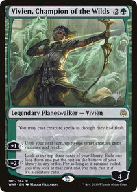 Vivien, Champion of the Wilds - Promo Pack: Throne of Eldraine (PPELD) #180p - Rare Magic: The Gathering Trading Card