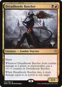 Dreadhorde Butcher - Promo Pack: Throne of Eldraine (PPELD) #194p - Rare Magic: The Gathering Trading Card