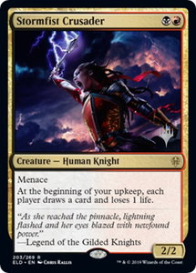 Stormfist Crusader - Promo Pack: Throne of Eldraine (PPELD) #203p - Rare Magic: The Gathering Trading Card
