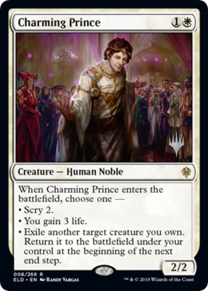 Charming Prince trading card from Promo Pack: Throne of Eldraine Charming Prince - Promo Pack: Throne of Eldraine Magic: The Gathering trading card