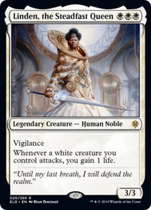 Linden, the Steadfast Queen - Promo Pack: Throne of Eldraine (PPELD) #20p - Rare Magic: The Gathering Trading Card