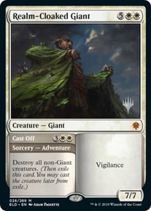 Realm-Cloaked Giant - Promo Pack: Throne of Eldraine (PPELD) #26p - Mythic Rare Magic: The Gathering Trading Card