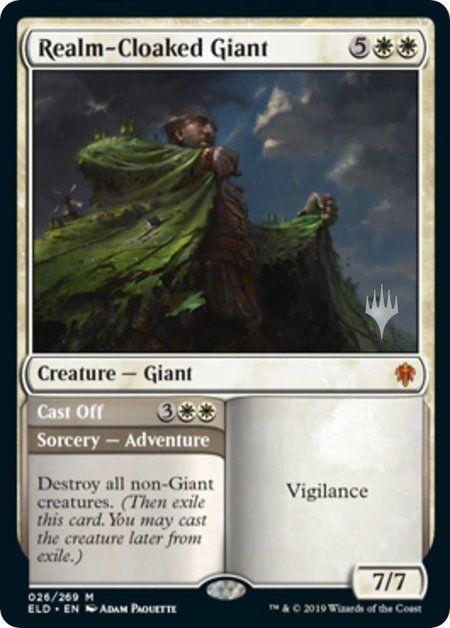 Realm-Cloaked Giant - Promo Pack: Throne of Eldraine Magic: The Gathering trading card