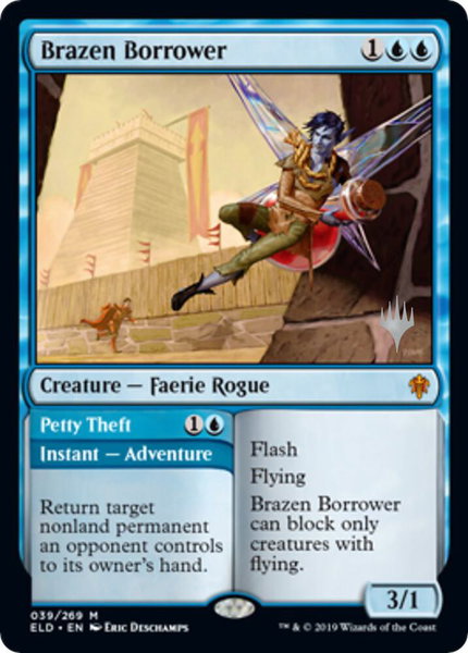 Brazen Borrower trading card from Promo Pack: Throne of Eldraine Brazen Borrower - Promo Pack: Throne of Eldraine Magic: The Gathering trading card