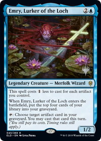 Emry, Lurker of the Loch - Promo Pack: Throne of Eldraine (PPELD) #43p - Rare Magic: The Gathering Trading Card