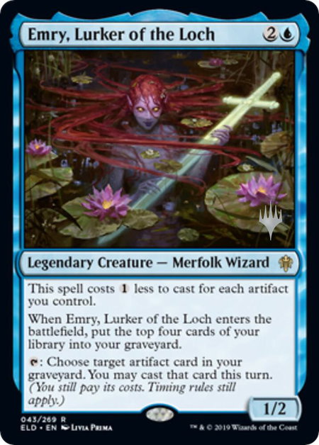 Emry, Lurker of the Loch - Promo Pack: Throne of Eldraine Magic: The Gathering trading card