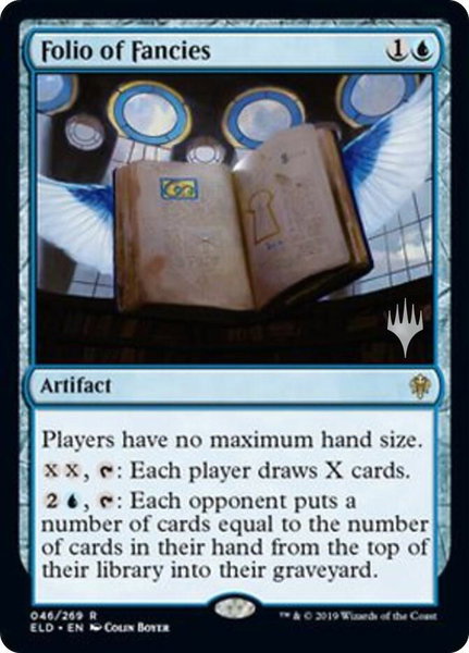 Folio of Fancies trading card from Promo Pack: Throne of Eldraine Folio of Fancies - Promo Pack: Throne of Eldraine Magic: The Gathering trading card