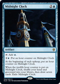Midnight Clock - Promo Pack: Throne of Eldraine (PPELD) #54p - Rare Magic: The Gathering Trading Card