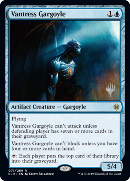Vantress Gargoyle trading card from Promo Pack: Throne of Eldraine Vantress Gargoyle - Promo Pack: Throne of Eldraine Magic: The Gathering trading card