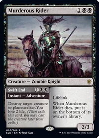 Murderous Rider - Promo Pack: Throne of Eldraine (PPELD) #97p - Rare Magic: The Gathering Trading Card