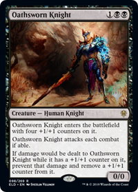 Oathsworn Knight - Promo Pack: Throne of Eldraine (PPELD) #98p - Rare Magic: The Gathering Trading Card