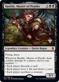 Rankle, Master of Pranks - Promo Pack: Throne of Eldraine (PPELD) #101p - Mythic Magic: The Gathering Trading Card