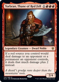 Torbran, Thane of Red Fell - Promo Pack: Throne of Eldraine (PPELD) #147p - Rare Magic: The Gathering Trading Card