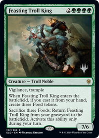 Feasting Troll King - Promo Pack: Throne of Eldraine (PPELD) #152p - Rare Magic: The Gathering Trading Card