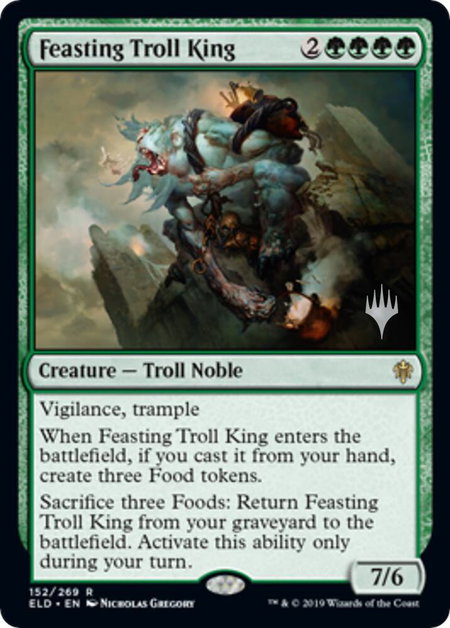 Feasting Troll King - Promo Pack: Throne of Eldraine Magic: The Gathering trading card
