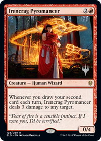 Irencrag Pyromancer - Promo Pack: Throne of Eldraine (PPELD) #128p - Rare Magic: The Gathering Trading Card