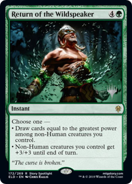 Return of the Wildspeaker - Promo Pack: Throne of Eldraine Magic: The Gathering trading card