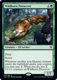 Wildborn Preserver - Promo Pack: Throne of Eldraine (PPELD) #182p - Rare Magic: The Gathering Trading Card