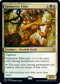Faeburrow Elder - Promo Pack: Throne of Eldraine (PPELD) #190p - Rare Magic: The Gathering Trading Card