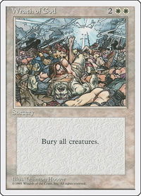 Wrath of God - Fourth Edition (4ED) #58 - Rare Magic: The Gathering Trading Card