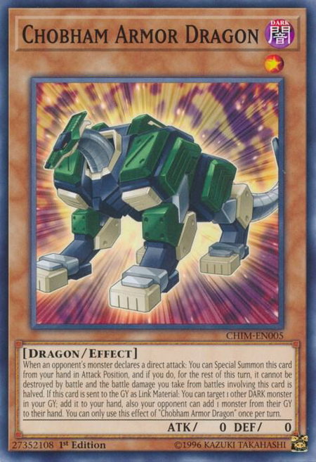 Chobham Armor Dragon - Chaos Impact YuGiOh trading card