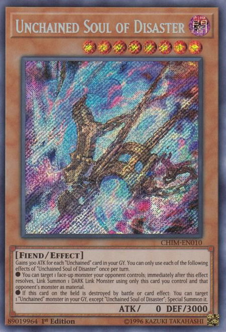 Unchained Soul of Disaster - Chaos Impact YuGiOh trading card