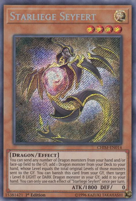 Starliege Seyfert - Chaos Impact YuGiOh trading card