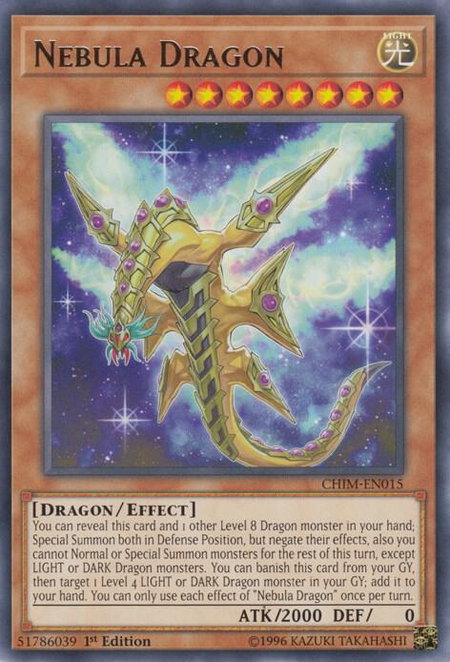 Nebula Dragon - Chaos Impact YuGiOh trading card