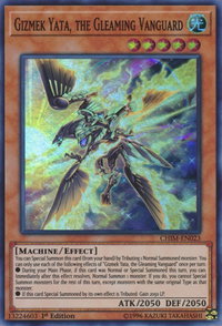 Gizmek Yata, the Gleaming Vanguard - Chaos Impact (CHIM) #CHIM-EN023 - Super Rare YuGiOh Trading Card