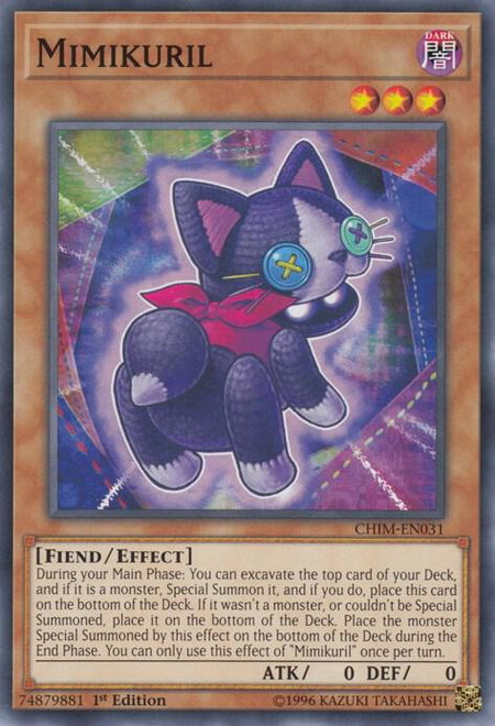 Mimikuril - Chaos Impact YuGiOh trading card