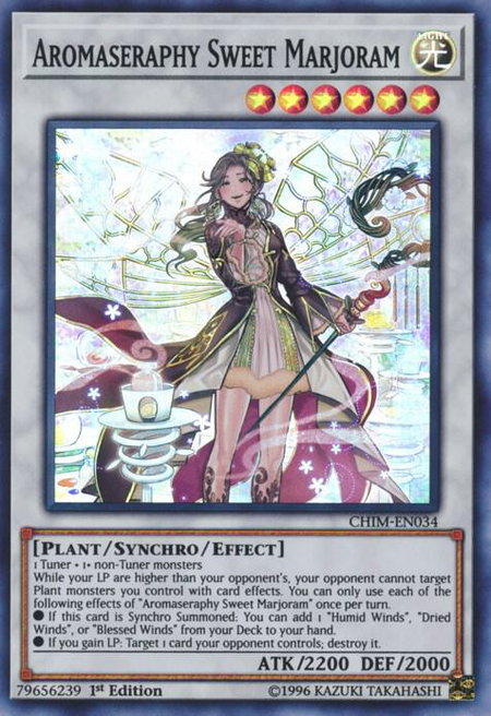 Aromaseraphy Sweet Marjoram - Chaos Impact YuGiOh trading card