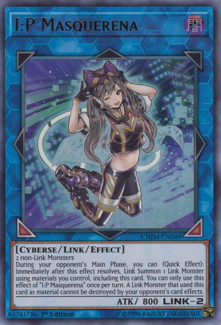 I:P Masquerena - Chaos Impact YuGiOh trading card