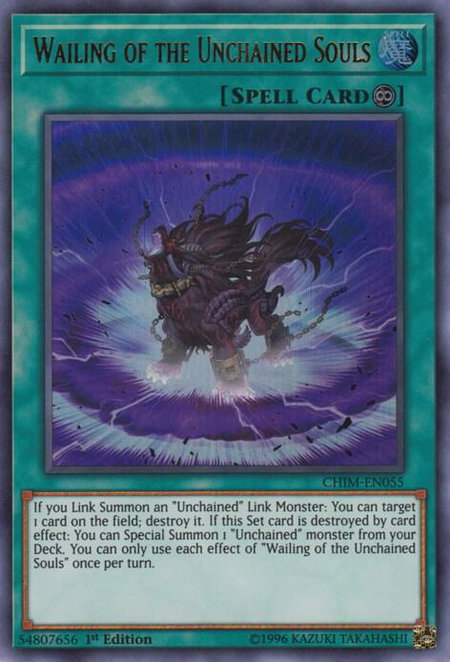 Wailing of the Unchained Souls - Chaos Impact YuGiOh trading card