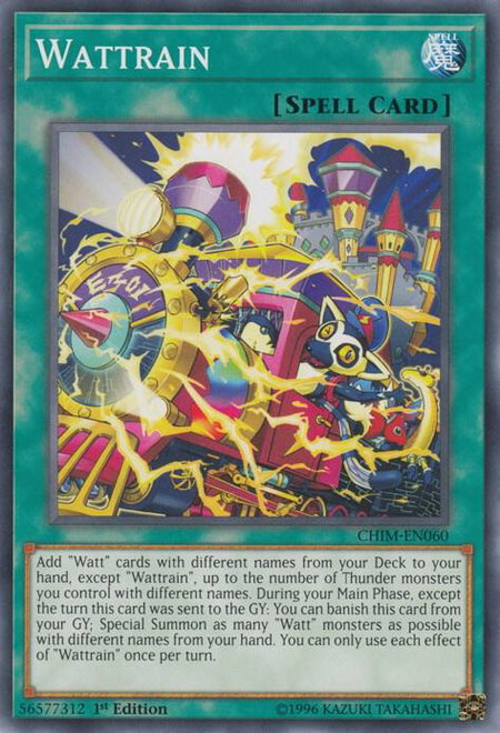 Wattrain - Chaos Impact YuGiOh trading card