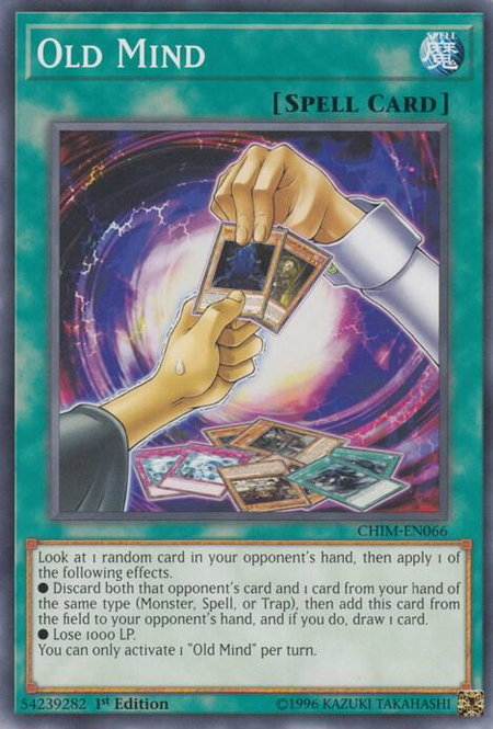 Old Mind - Chaos Impact YuGiOh trading card