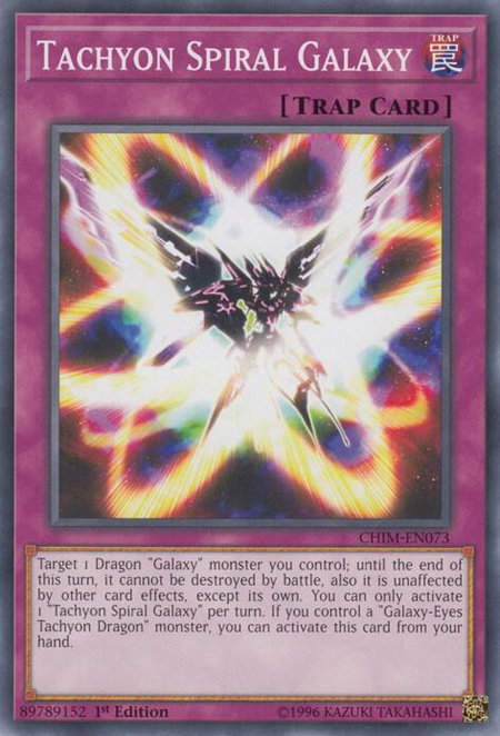 Tachyon Spiral Galaxy - Chaos Impact YuGiOh trading card